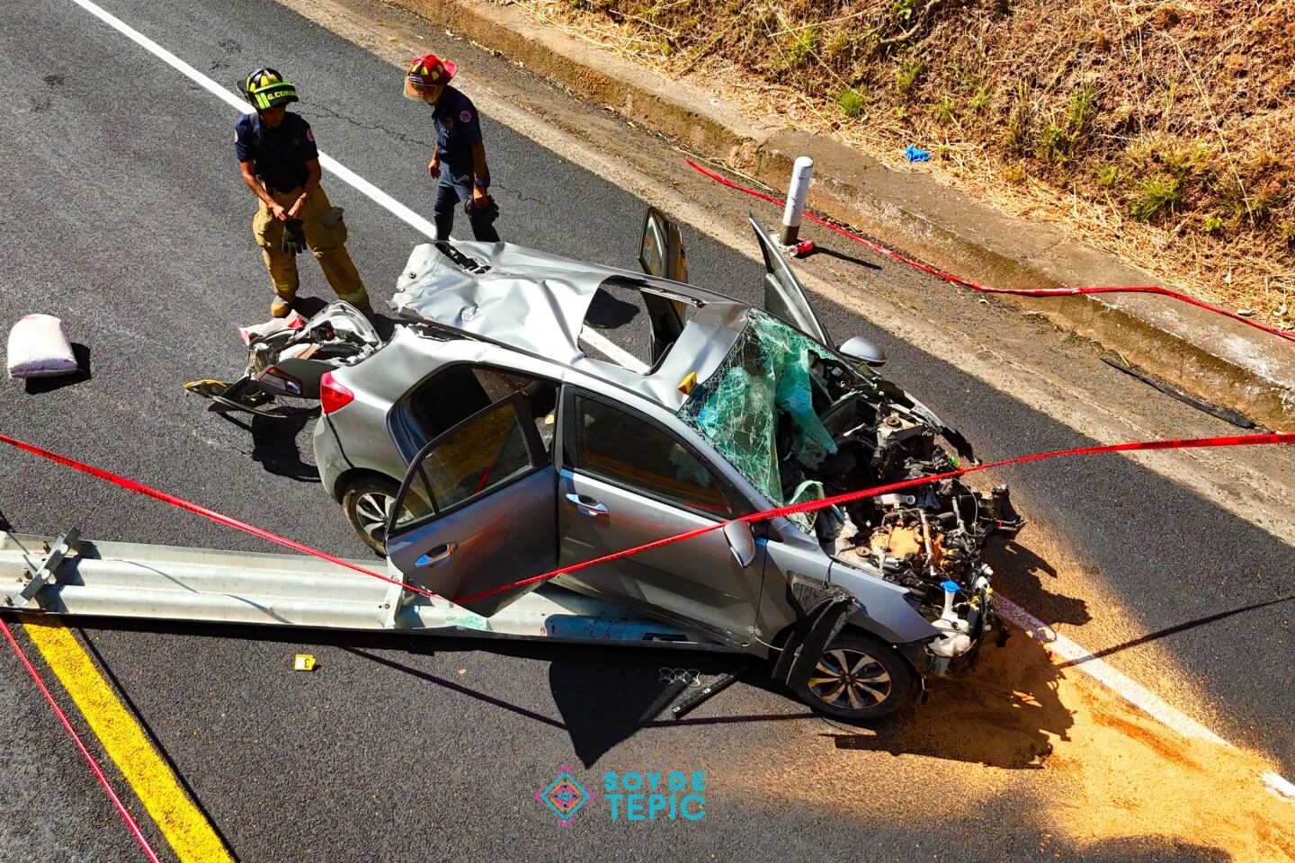 El exceso de velocidad provoca fatídico accidente sobre la autopista Tepic–San Blas