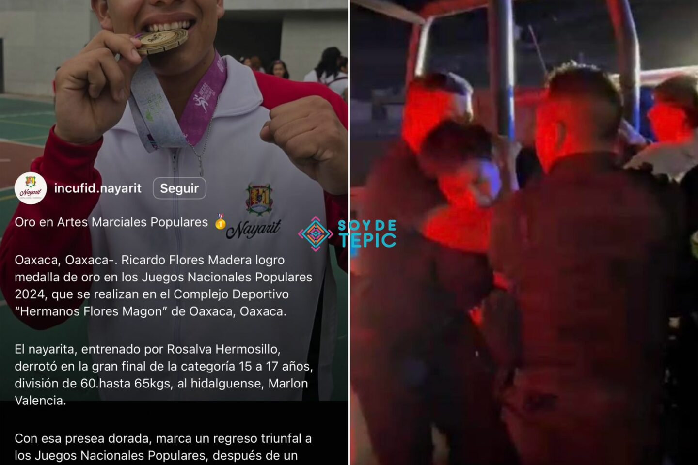 ⚠️¿Nuevo abuso de autoridad en Nayarit?⚠️ Sometido del cuello, detienen a 🥋atleta menor de edad en Tepic.