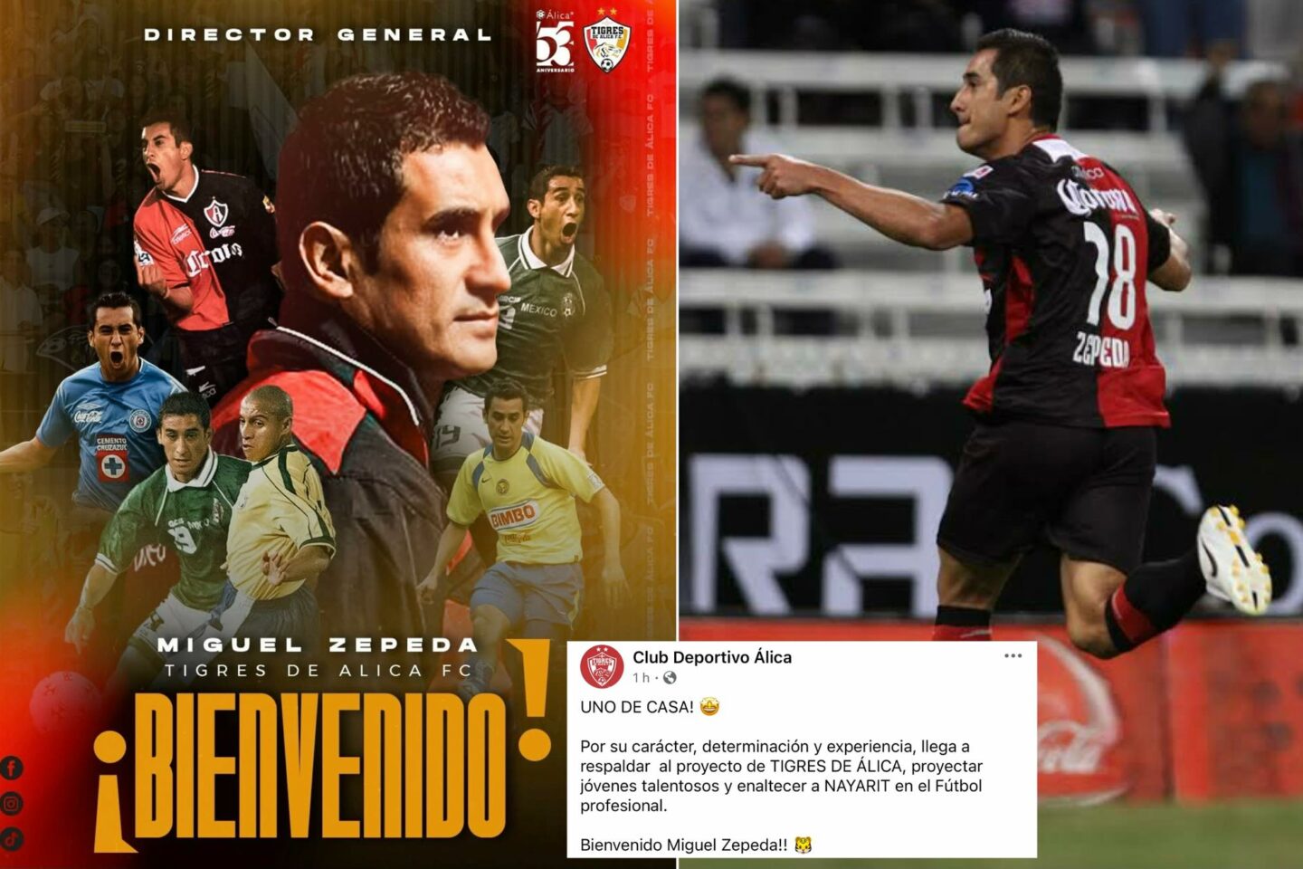La Arena Cora renace con Miguel Zepeda al frente de los Tigres de Álica F.C