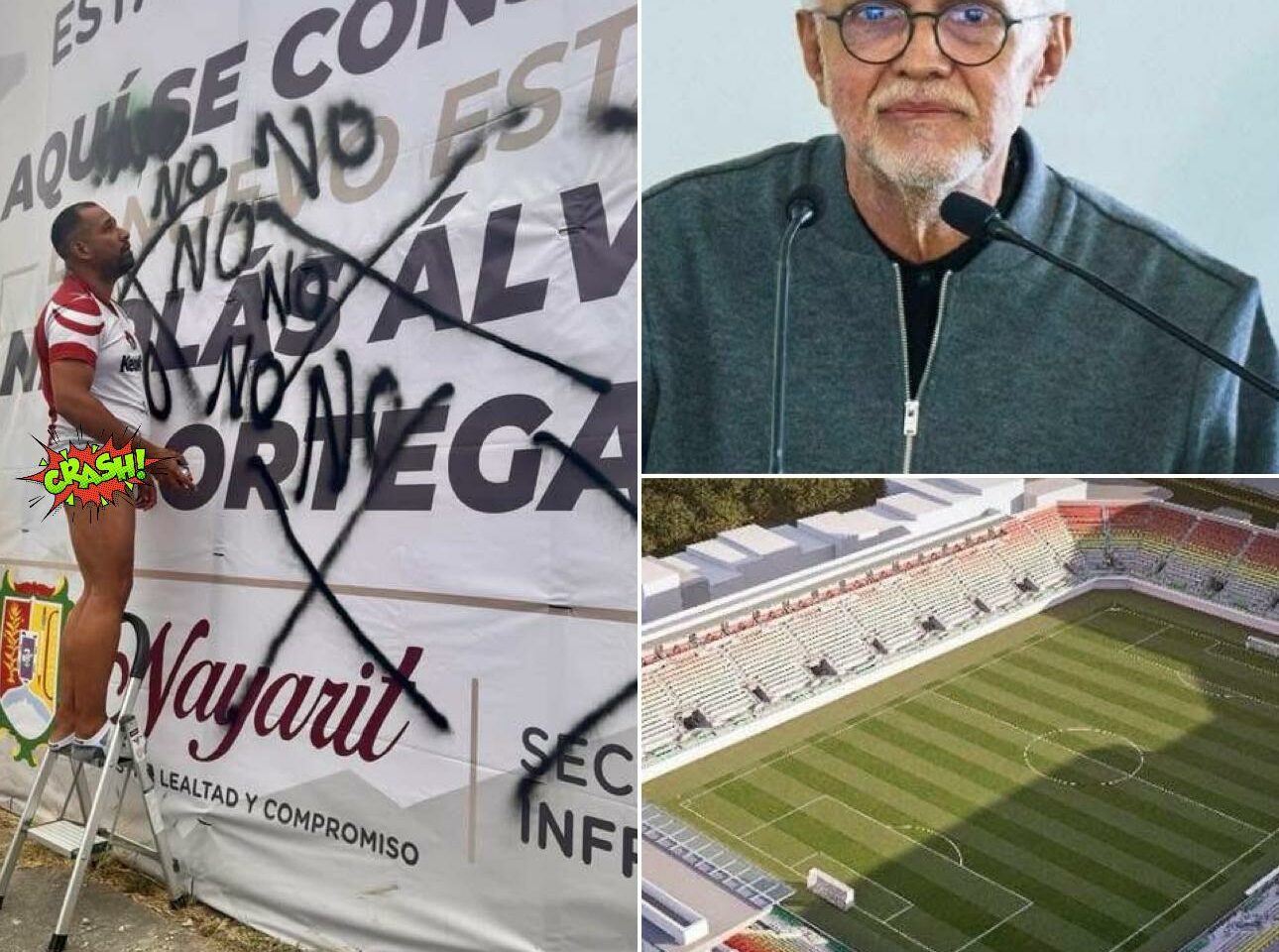 En ropa interior, ciudadano le pide a gobernador de Nayarit, dejar la nostalgia y vivir el presente y trabajar para el futuro.