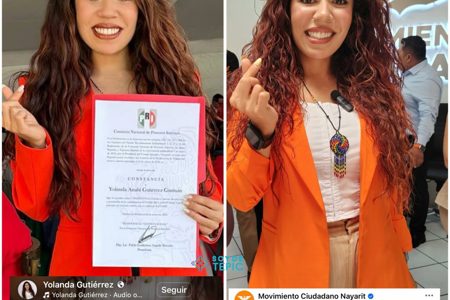 Yolanda Gutiérrez deja al PRI y se une a Movimiento Ciudadano en Nayarit
